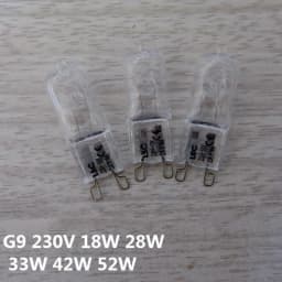 10 Pcs Oven Light Bulbs G9 Halogen High Temperature Light Bulbs Steamer Light 25w 28w 40w 60w Long Life Oven Light Bulbs