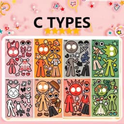 8Sheets Cool Sprunkie Stickers Sprunkie Make A Face Sticker Make Your Own Stickers Kids DIY Party Decals Gift Toy