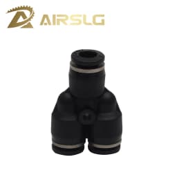 One touch fitting PE Union tee PY union “Y” 3 Way Port Air Pneumatic 4 6mm 8 10 12 16mm OD Hose Tube Quick Push in Pipe Fitting