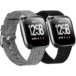 Band for Fitbit Versa 2/Fitbit Versa Lite Breathable Woven Fabric Strap Replacement Wristband for Fitbit Versa Smart Watch