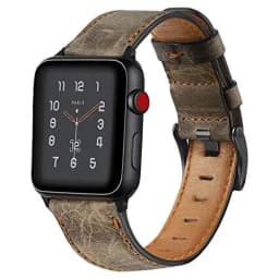 Leather strap For Apple watch band 45mm 41mm 44mm 40mm Retro Cow watchband correa bracelet iWatch series 5 4 3 se 6 7 8 ultra