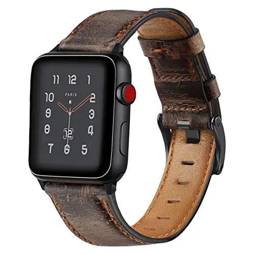 Leather strap For Apple watch band 45mm 41mm 44mm 40mm Retro Cow watchband correa bracelet iWatch series 5 4 3 se 6 7 8 ultra