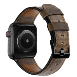 Leather strap For Apple watch band 45mm 41mm 44mm 40mm Retro Cow watchband correa bracelet iWatch series 5 4 3 se 6 7 8 ultra