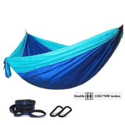 Oversized Double Camping Hammock,Portable Tree Straps Hammock ,210T Nylon Travel Hammock, Lightweight Parachute Hammocks