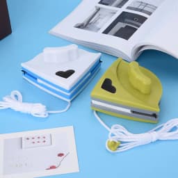 Double-Sided Glass Window Cleaner Triangle Multi-Function Double-Sided Magnetic Glass Cleaner Car Window Cleaning Tool