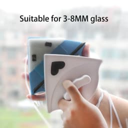 Double-Sided Glass Window Cleaner Triangle Multi-Function Double-Sided Magnetic Glass Cleaner Car Window Cleaning Tool