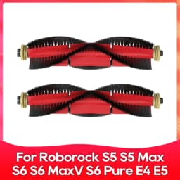 Compatible For ( Roborock S5, S5 Max, S6 MaxV, S6 Pure, E4, E5, S51, S52, S55 ) Roller Side Brush Filter Mop Accessories Part