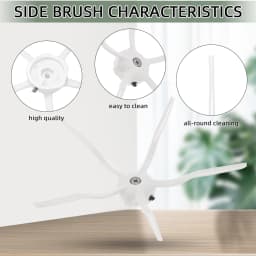 Compatible For ( Roborock S5, S5 Max, S6 MaxV, S6 Pure, E4, E5, S51, S52, S55 ) Roller Side Brush Filter Mop Accessories Part
