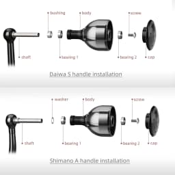 Gomexus Spinning Reel Handle Knob 30mm For Shimano Stradic Ci4 Ultegra Daiwa Certate Exceler LT Tuning Knob Defective A30