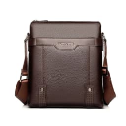New Fashion Men Tote Bags PU Leather Famous Brand Men Messenger Bag with Clutch Male Cross Body Shoulder Business Bags for Men
