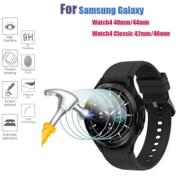 9H Tempered Glass for Samsung Galaxy Watch 4 5 6 7 8 40/44mm Classic 42/46mm Watch7 Watch8 44 40mm Film HD Screen Protectors