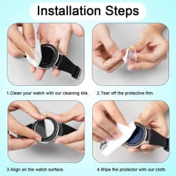 9H Tempered Glass for Samsung Galaxy Watch 4 5 6 7 8 40/44mm Classic 42/46mm Watch7 Watch8 44 40mm Film HD Screen Protectors