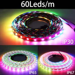 WS2812B WS2811 WS2813 WS2815 5050 RGBIC Smart LED Strip WS2812 Individually Addressable IC 30/60/144Pixels/Leds/m Light DC5V/12V
