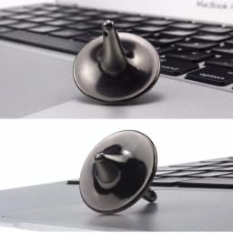 2 Pcs Perpetual Motion Spinner Set Ball Bearing Magnetic Gyro Desk Toy for Adult ADHD Anxiety Relax Focus Tool