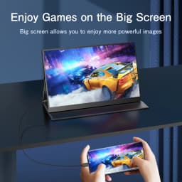 UPERFECT 2K Portable Monitor 16.0-inch 500 Nits 8 Bit Frameless Screen IPS HDR FreeSync Eyecare USB C Gaming Display 2560X1600