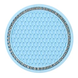 Car Water Cup Pad Holders Non-slip Diamond Rhinestone Rubber Mat for Bottle Holder Coaster Auto Interior Anti-skid Cup Holders