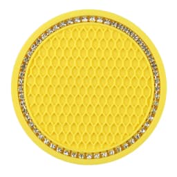 Car Water Cup Pad Holders Non-slip Diamond Rhinestone Rubber Mat for Bottle Holder Coaster Auto Interior Anti-skid Cup Holders