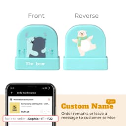 Cartoon Dinosaur Custom Name Stamp For Clothing Personalise For Student Clothes Chapter Children's Kawaii Name Sticker gift