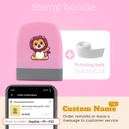 Cartoon Dinosaur Custom Name Stamp For Clothing Personalise For Student Clothes Chapter Children's Kawaii Name Sticker gift