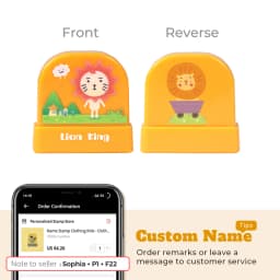 Cartoon Dinosaur Custom Name Stamp For Clothing Personalise For Student Clothes Chapter Children's Kawaii Name Sticker gift