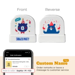 Cartoon Dinosaur Custom Name Stamp For Clothing Personalise For Student Clothes Chapter Children's Kawaii Name Sticker gift