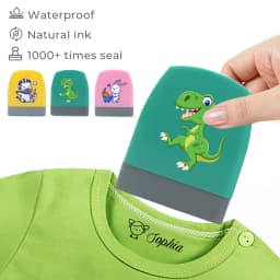 Cartoon Dinosaur Custom Name Stamp For Clothing Personalise For Student Clothes Chapter Children's Kawaii Name Sticker gift