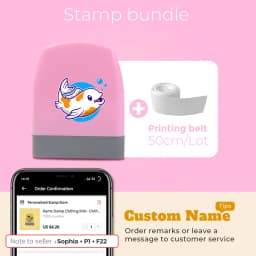 Cartoon Dinosaur Custom Name Stamp For Clothing Personalise For Student Clothes Chapter Children's Kawaii Name Sticker gift