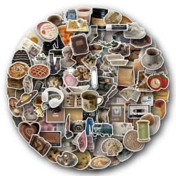 10/30/60/120PCS Ins Vintage Art Vsco Cartoon Stickers Aesthetic Decals Laptop Luggage Skateboard Car Waterproof Sticker Kid Toy