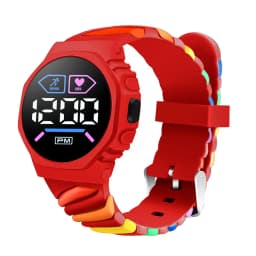 LED Digital Children Kids Watch Wristwatch for Boys Girls Waterproof Silicone Rainbow Kids Student Sport Electronic Watches