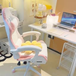 Comfortable live broadcast office chair with wheels Chair Girls' bedroom gamer Ergonomic Lifting Swivel chair office furniture