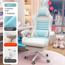 Comfortable live broadcast office chair with wheels Chair Girls' bedroom gamer Ergonomic Lifting Swivel chair office furniture