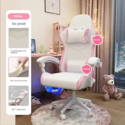 Comfortable live broadcast office chair with wheels Chair Girls' bedroom gamer Ergonomic Lifting Swivel chair office furniture