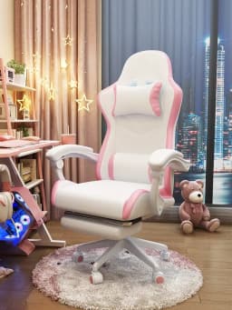 Comfortable live broadcast office chair with wheels Chair Girls' bedroom gamer Ergonomic Lifting Swivel chair office furniture