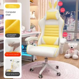 Comfortable live broadcast office chair with wheels Chair Girls' bedroom gamer Ergonomic Lifting Swivel chair office furniture