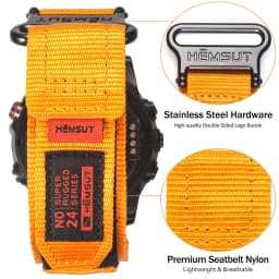 HEMSUT Watch Band For Garmin Nylon Quickfit 20 22 26mm Sports Wrist Strap Compatible With Fenix7 Forerunner/EPIX /MK3 /Tactix
