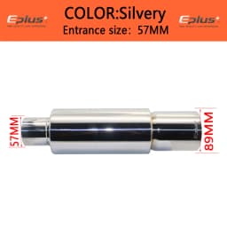 EPLUS Car exhaust pipe muffler Tail Pipe Universal High Quality Stainless Steel Interface 51 57 63MM Exhaust System End 76mm