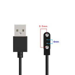 2 pins 4pins Smartwatch Dock Charger Adapter USB Charging Cable Cord for Adult/Kids Smart Watch Power Charge Wire Accessories