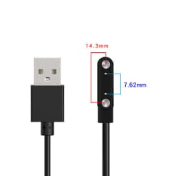 2 pins 4pins Smartwatch Dock Charger Adapter USB Charging Cable Cord for Adult/Kids Smart Watch Power Charge Wire Accessories