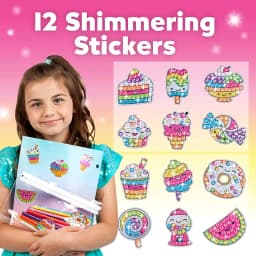 12 Create Big Gem Diamond Painting Sticker Kit Art Craft Girls Boys Unicorn Animal Sealife Magical Mosaic Dot Sticky Toys Gifts