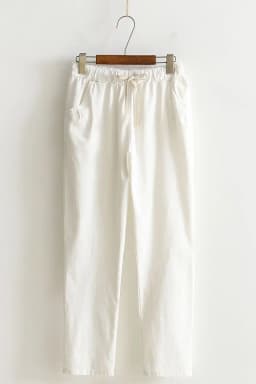 Women Pants Spring Summer Casual Harem Pants Cotton Elastic waist Harem Ankle-Length Trousers high quality for Female ladys
