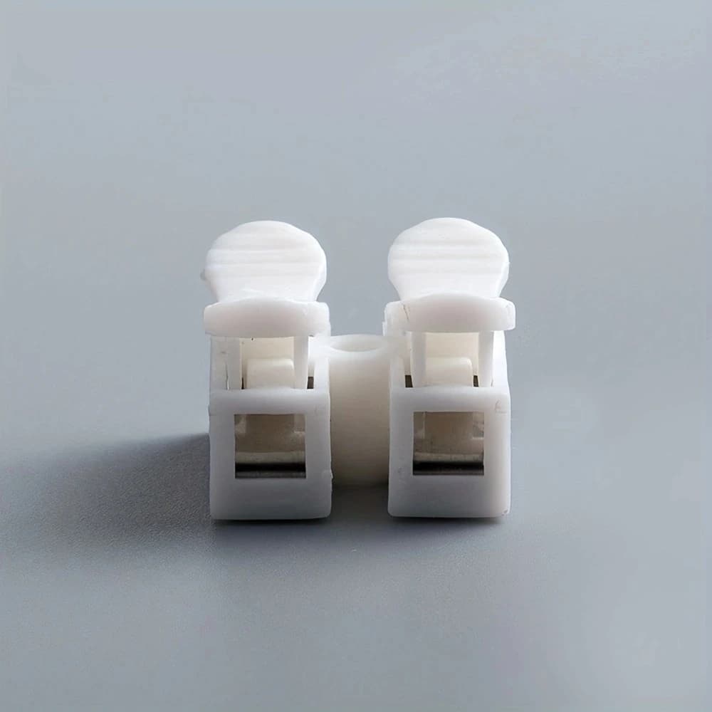 20pcs No Solding Welding Quick 2P Cable Wire Connector No Screw Terminal Block Spring Clamp