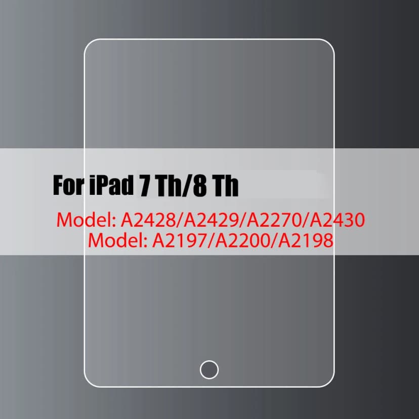 Tempered Glass Screen Protector For iPad 10.2 9.7 10. 5 10.9 Pro 11 New iPad 10 9 8 7 6 5 Air 4 3 2 Mini 2020 2021 2022