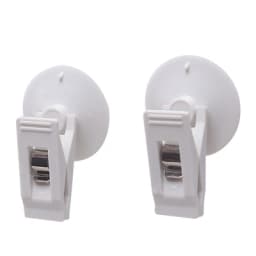 1 Pair Car Interior Window Clip Mount Black Suction Cap Clip Plastic Sucker Removable Holder For Sunshade Curtain Towel Ticket