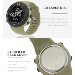 Top Men's Sports Watch 50M Waterproof Military Display Clock Man Watches LED Digital Luxury Fashion Electronic Wristwatch 2111