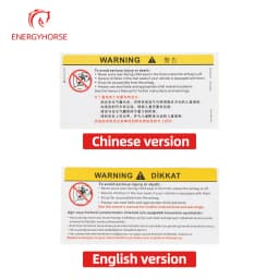 For Car Sun Visor Makeup Mirror Sticker Airbag Sticker Safety Warning Sticker Warning Board Sticker