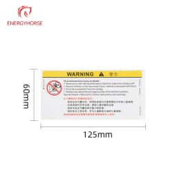 For Car Sun Visor Makeup Mirror Sticker Airbag Sticker Safety Warning Sticker Warning Board Sticker