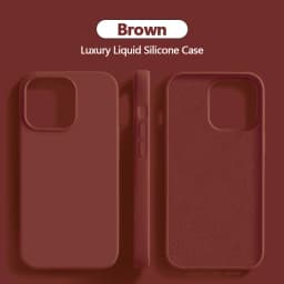 Luxury Liquid Silicone Case For iPhone 15 14 13 12 11 Pro Max Case For iPhone 13 12 mini X XR XS MAX 8 7 Plus Shockproof Cover