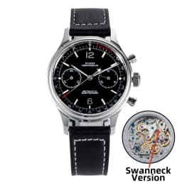 Sugess 1963 Pilot Watch Men Mechanical Chronograph Panda Wristwatch Air Force Sapphire Waterproof for Seagull Movement ST1901 v3