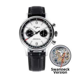 Sugess 1963 Pilot Watch Men Mechanical Chronograph Panda Wristwatch Air Force Sapphire Waterproof for Seagull Movement ST1901 v3