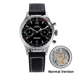 Sugess 1963 Pilot Watch Men Mechanical Chronograph Panda Wristwatch Air Force Sapphire Waterproof for Seagull Movement ST1901 v3